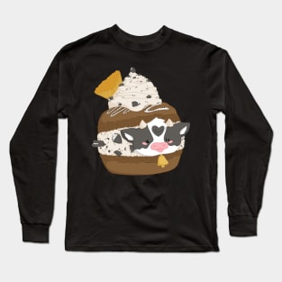 Cow Macaroon Long Sleeve T-Shirt